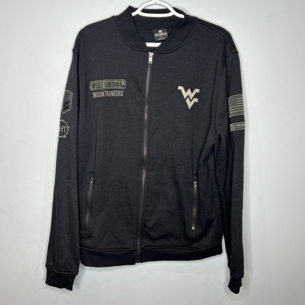Colosseum West Virginia Mountaineers OHT Military Appreciation Sweatshirt L - Picture 2 of 6